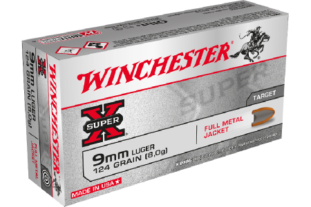 Amunicja Winchester FMJ 124grs (8,0g) 9x19mm